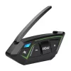 EJEAS MS8-SE Bluetooth motociklu intercoms - 8 braucējiem, 1,5 km diapazons, IP65, 20h sarunu laiks