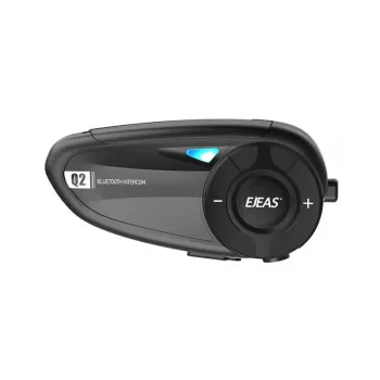 EJEAS Q2 Motocikla Intercoms ar Bluetooth 5.1, 800m Diapazons, IP65, DSP & CVC Trokšņu Samazināšana, FM Radio, Balss Asistents, USB-C, Līdz 20h Sarunu Laiks