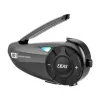 EJEAS Q2 Motocikla Intercoms ar Bluetooth 5.1, 800m Diapazons, IP65, DSP & CVC Trokšņu Samazināšana, FM Radio, Balss Asistents, USB-C, Līdz 20h Sarunu Laiks