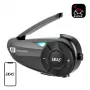 EJEAS Q2 Motocikla Intercoms ar Bluetooth 5.1, 800m Diapazons, IP65, DSP & CVC Trokšņu Samazināšana, FM Radio, Balss Asistents, USB-C, Līdz 20h Sarunu Laiks