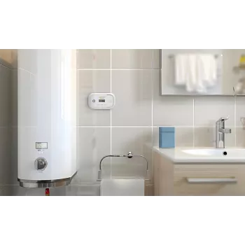 EL-HOME CD-17A2v2300/B oglekļa monoksīda detektors ar LCD displeju un 9V rezerves barošanu