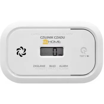 EL-HOME CD-17A2v2300/B oglekļa monoksīda detektors ar LCD displeju un 9V rezerves barošanu