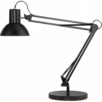 ELBA Unilux Success 80 Galda lampa E27 Melna
