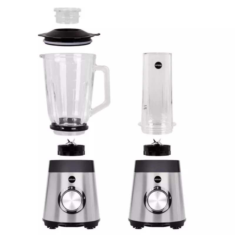 ELDOM BK7S STALO 2.0 L krūzes blenderis 1000 W melns/sudraba
