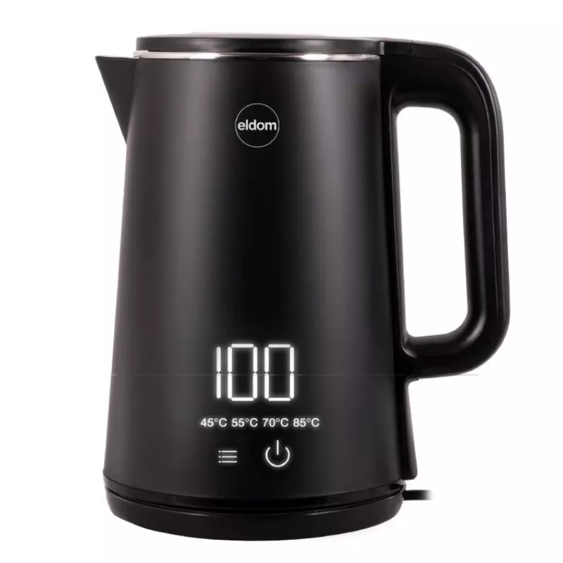 ELDOM C515C Bezvadu tējkanna 1.8 L 2000 W Melna