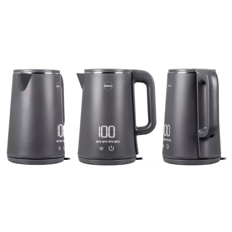 ELDOM C515S Bezvadu tējkanna Pelēka 1.8L 2000W