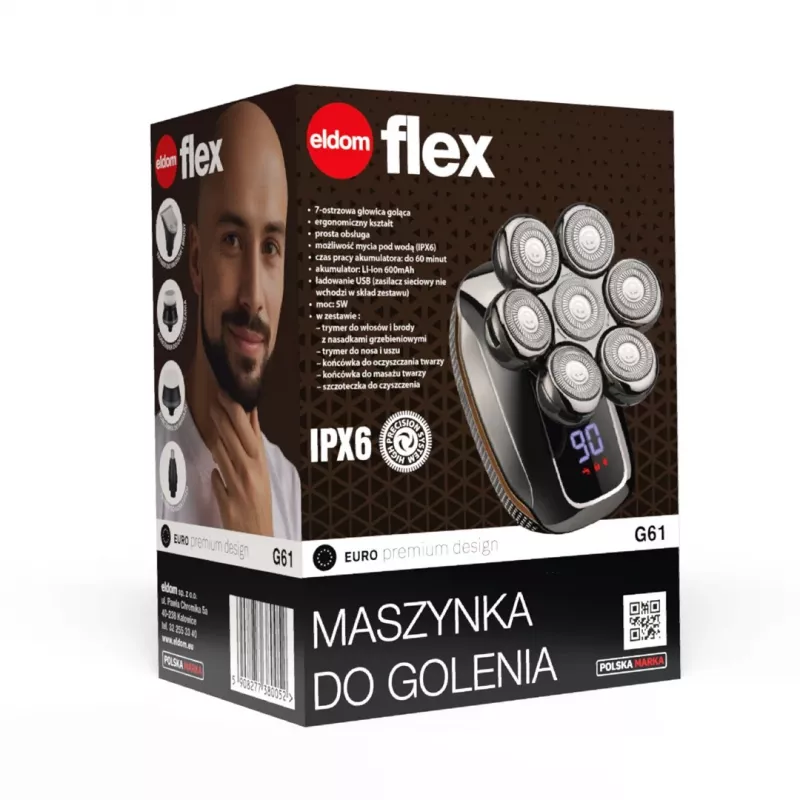 ELDOM elektriskais sejas un galvas skuveklis 5-in-1 G61