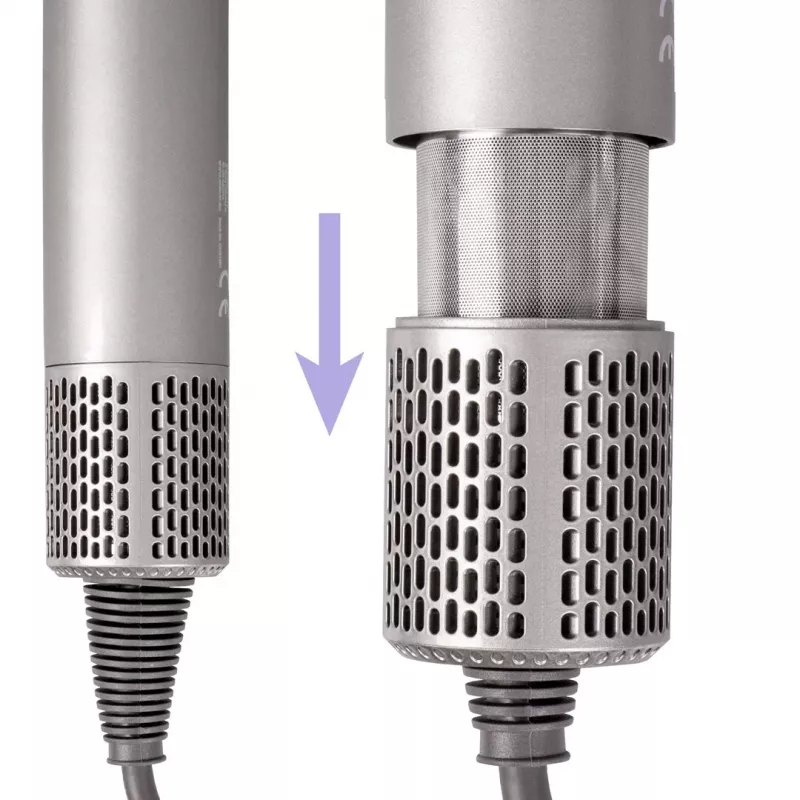 ELDOM HT280 matu žāvētājs, 1650 W, pelēks, 3 temperatūras režīmi, 2 ātruma režīmi, aukstā gaisa funkcija, koncentratora sprausla, noņemams gaisa filtrs, pakarināšanas cilpa, aizsardzība pret pārkaršanu, 1,8 m vads