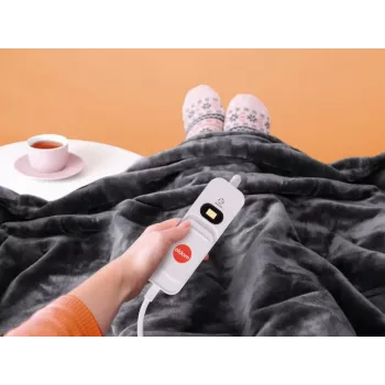 ELDOM KT200 Cozy Electric Underblanket 150 x 80 cm Pelēks 60W 3 Heat Levels