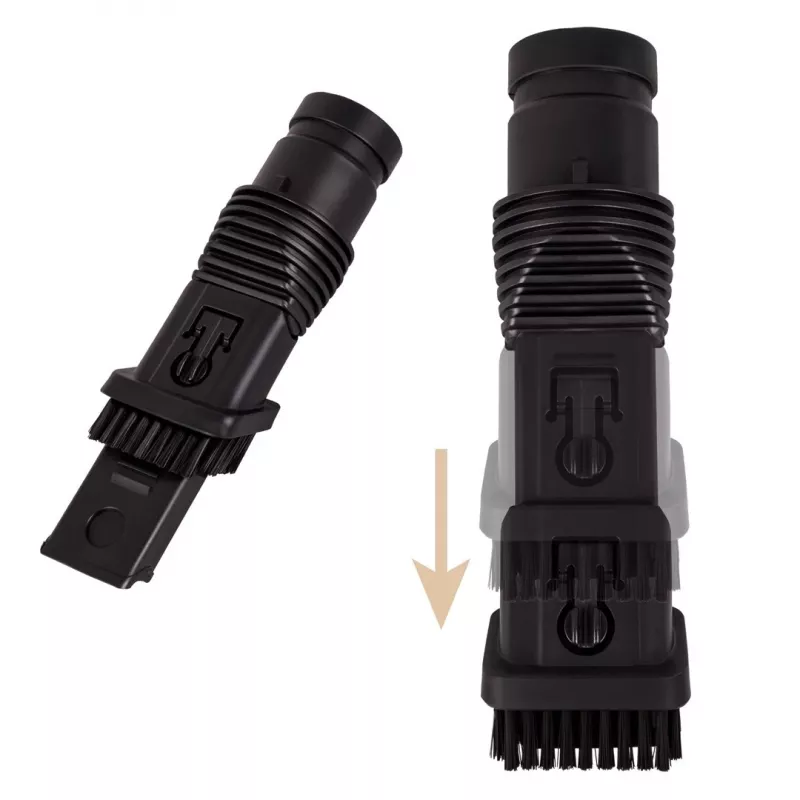 ELDOM OB210 bezvadu 2-in-1 kāta un rokas putekļsūcējs, 22.2V Li-ion, 40 min darbības laiks, HEPA, LED suka, sudraba