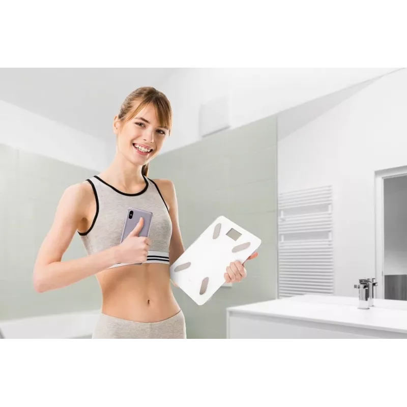 ELDOM Smart Personal Scale TWO550B ULLIE ar 12 ķermeņa metrikiem, Bluetooth un lietotni