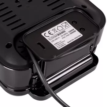ELDOM WA900 Vafļu dzelzs 1200W Melns