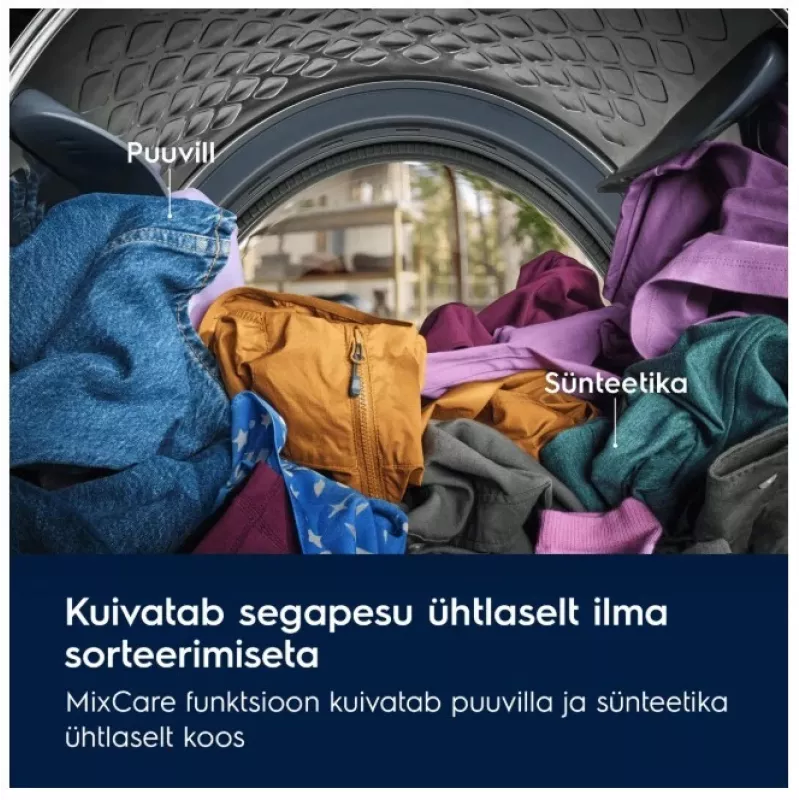 Electrolux EW6D98BEE Brīvi stāvoša veļas mazgājamā mašīna ar žāvētāju, 8 kg mazgāšana / 5 kg žāvēšana, 1600 apgr./min, balta
