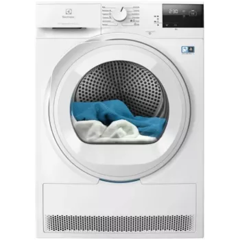 Electrolux EW7D283VE 8 kg kondensācijas žāvētājs ar SensiCare sistēmu, LCD displejs, balts