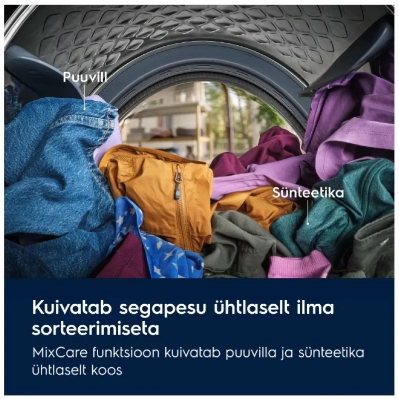 Electrolux EW7D495UDE siltumsūkņa žāvētājs, 9 kg, A++