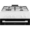 Electrolux LKG604012W brīvstāvošs gāzes plīts ar gāzes cepeškrāsni, 60 cm, balts