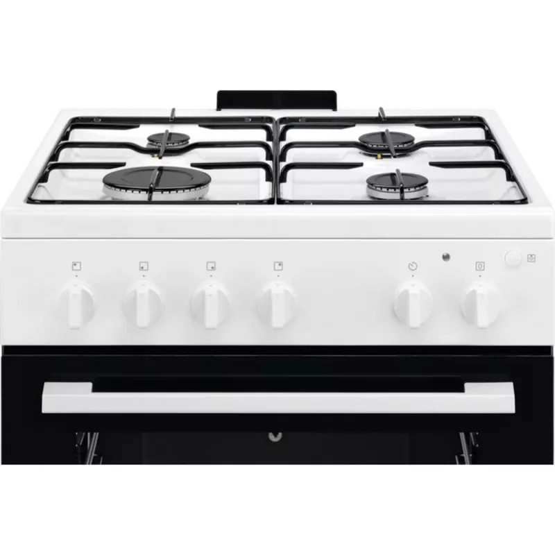 Electrolux LKG604012W brīvstāvošs gāzes plīts ar gāzes cepeškrāsni, 60 cm, balts
