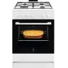 Electrolux LKG604012W brīvstāvošs gāzes plīts ar gāzes cepeškrāsni, 60 cm, balts