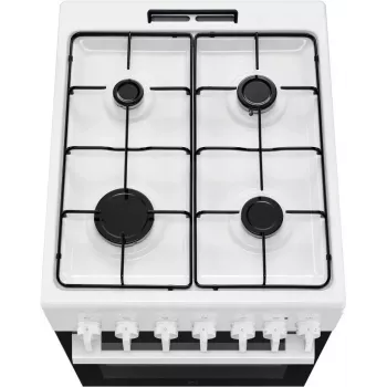 Electrolux LKK520032W brīvstāvoša plīts ar gāzes plīts virsmu un elektrisko cepeškrāsni, 50 cm, balta