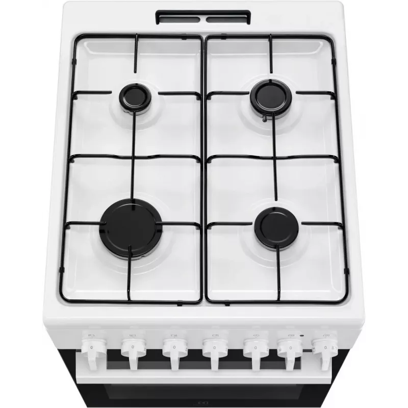 Electrolux LKK520032W brīvstāvoša plīts ar gāzes plīts virsmu un elektrisko cepeškrāsni, 50 cm, balta