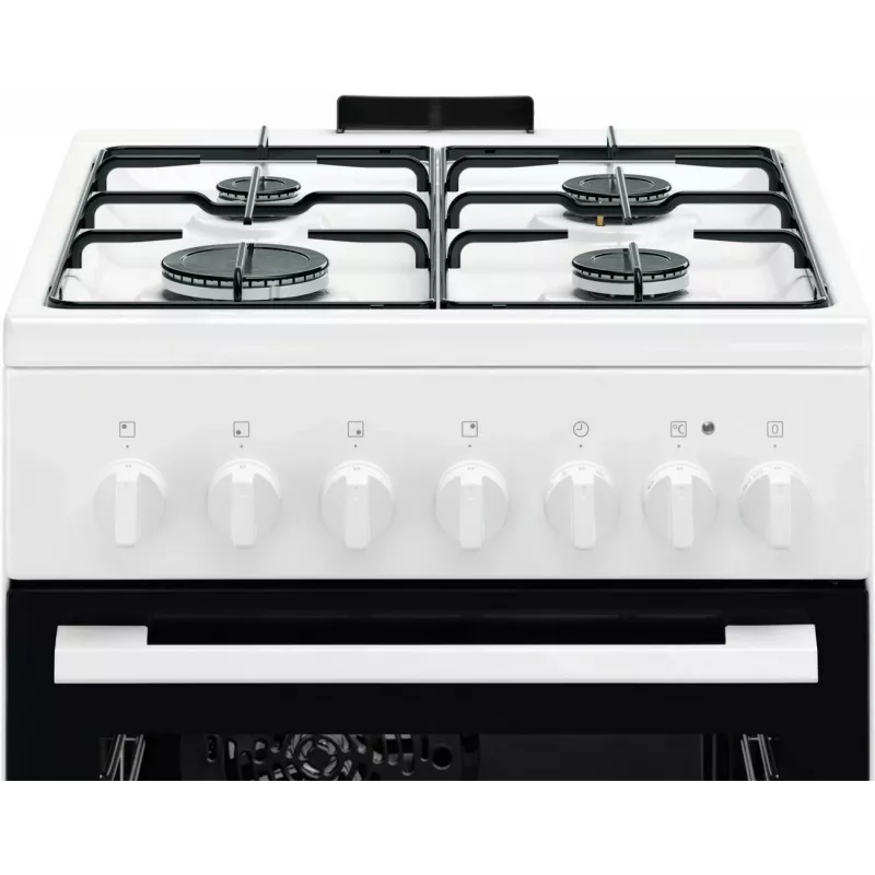 Electrolux LKK520032W brīvstāvoša plīts ar gāzes plīts virsmu un elektrisko cepeškrāsni, 50 cm, balta