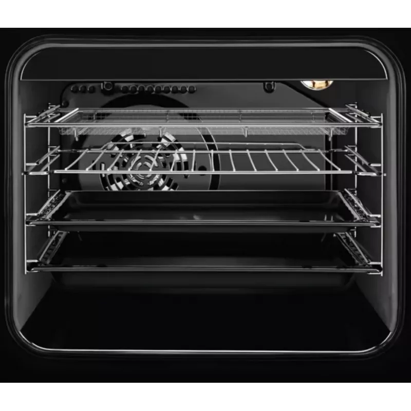 Electrolux LKR564275K brīvstāvoša elektriskā plīts ar keramisko plīts virsmu un ventilatora cepeškrāsni, melna