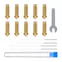 ELEGOO Neptune 4 Plus / 4 Max Brass Nozzle Set (0.4 mm x4, 0.6 mm x2, 0.8 mm x2, 1.0 mm x2)