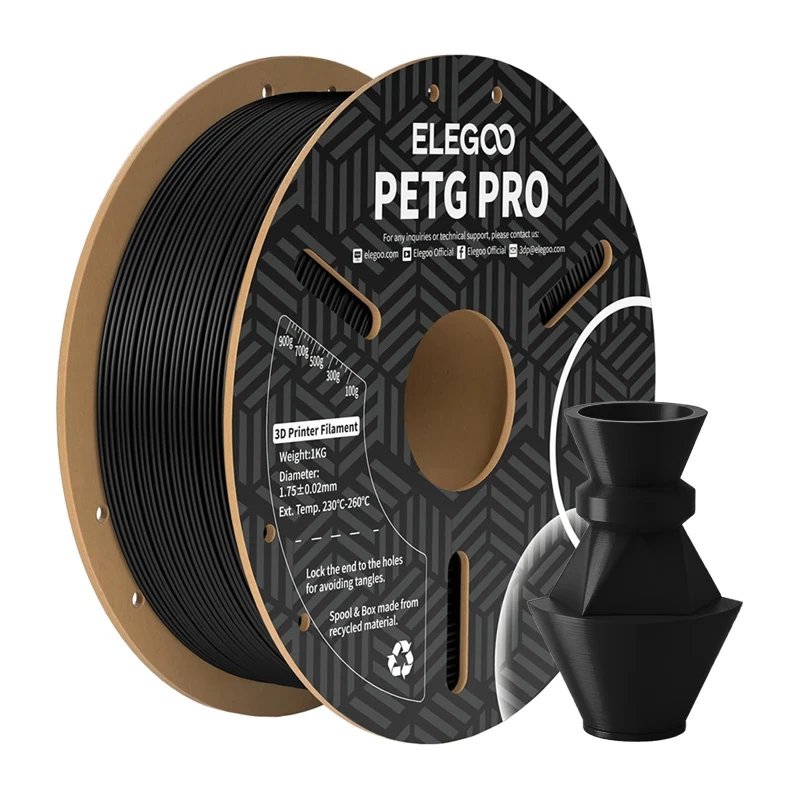 ELEGOO PETG Pro Filaments (Melns) 1.75mm 1kg