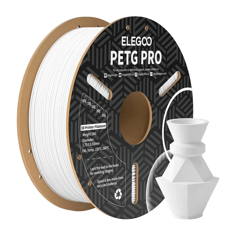 ELEGOO PETG Pro Filament (Balts)