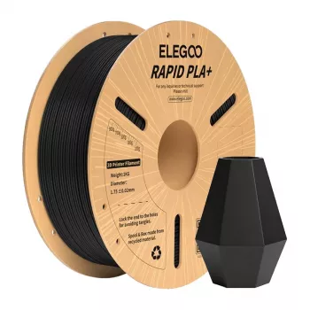 ELEGOO Rapid PLA+ Filaments (Melns)
