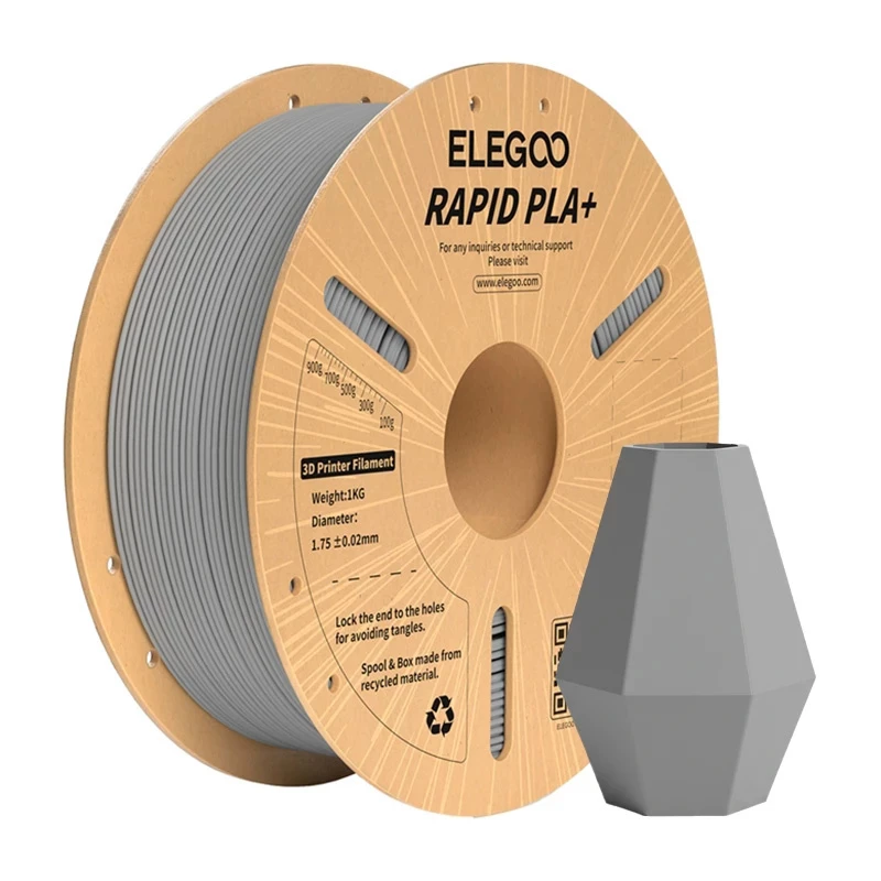 ELEGOO Rapid PLA+ Filaments (Pelēks)