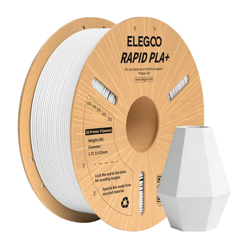 ELEGOO Rapid PLA+ Filaments (Balts) 1,75 mm 1 kg