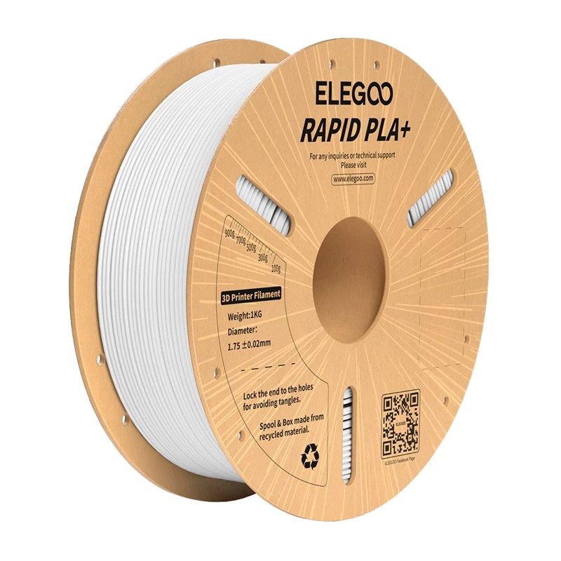 ELEGOO Rapid PLA+ Filaments (Balts) 1,75 mm 1 kg