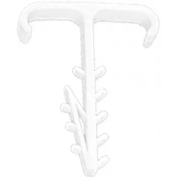 Elektro-Plast Opatówek USMP-3 BIS Quick Mounting Flat Clip for 16.5 mm Cable/Conduit, White, 100 pcs