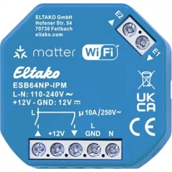 Eltako aizēnojuma izpildmehānisms IP 2 kanālu DIN sliedes montāža 230V AC 3A 30064019