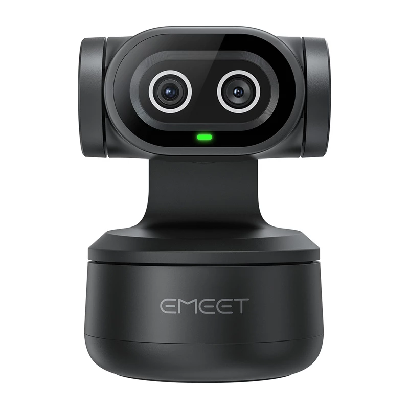 EMEET Pixy tīmekļa kamera E3138 - Full HD 1080p 60fps, autofokuss, AI trokšņu slāpēšana, melna