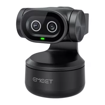 EMEET Pixy tīmekļa kamera E3138 - Full HD 1080p 60fps, autofokuss, AI trokšņu slāpēšana, melna