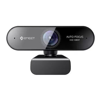 EMEET SmartCam Nova tīmekļa kamera – 1080p Full HD, divi mikrofoni ar AI trokšņu slāpēšanu, privātuma aizvars, USB