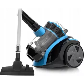 Emerio Cyclone Bezputu Cilindra Putekļsūcējs, 800W Motors, 150W Sūkšanas Jauda, HEPA Filtri, 2.5L Putekļu Tvertne