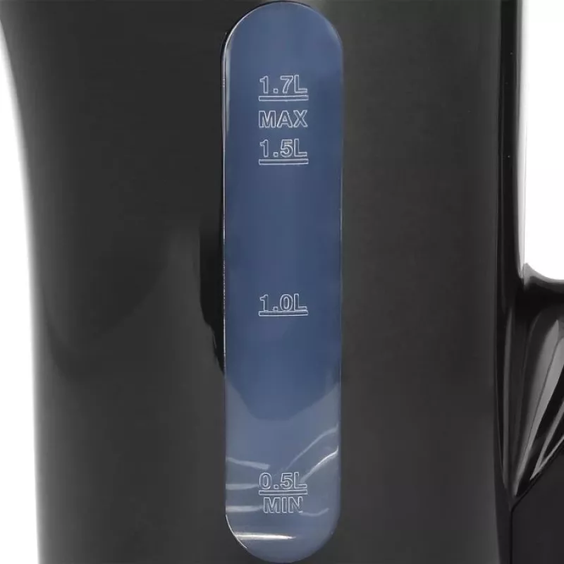 Emerio WK-123483 Elektriskā tējkanna 1.7L Melna 2200W Bezvadu ar Ūdens līmeņa indikatoru