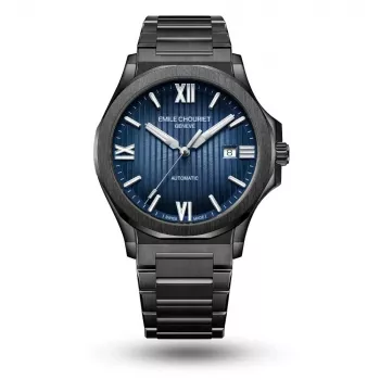 EMILE CHOURIET MAN Automātiskais Niršanas Pulkstenis 41mm Nerūsējošais Tērauds Melns Ciparnīca