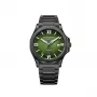 EMILE CHOURIET Vīriešu automātiskais hronogrāfa pulkstenis 41mm melns ciparnīca melna ādas siksniņa 081172GHHE8H