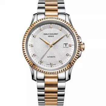EMILE CHOURIET Vīriešu automātiskais niršanas pulkstenis 40mm Nerūsējošais tērauds Melns ciparnīca 081155G63223