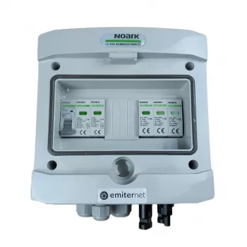 EMITER DCAC Hermetic IP65 PV Kombinētā kārba ar Noark Type 2 SPD, 1 String, 1 MPPT, 16A 1-Fāze