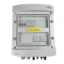 EMITER Switchgear Attached DCAC Hermetic IP65 ar Noark 1000V Type 2 DC pārsprieguma aizsardzību, 2 x PV virkne, 2 x MPPT // AC Noark Type 2, 10A 3-fāžu
