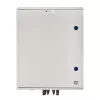 EMITER Switchgear Attached DCAC Hermetic IP66 EMITTER ar DC pārsprieguma aizsardzību Dehn 1000V Type 1+2, 4 x PV virkne, 4 x MPPT // Ogr. AC Dehn Type 1+2, 100A 3-fāžu, FR 100A, Syg. Faz + kontaktligzda
