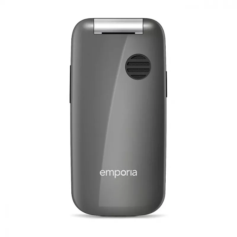 Emporia ONE V200i salokāmais tālrunis, 2,31 collu displejs, divas SIM, SOS poga, pelēks/sudraba