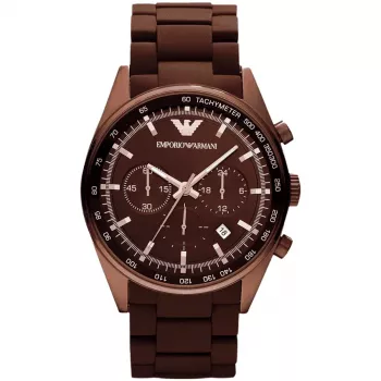 Emporio Armani AR5982 Vīriešu hronogrāfs nerūsējošā tērauda pulkstenis 43mm