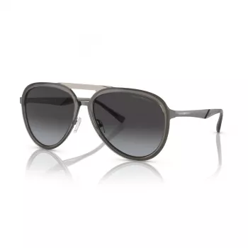 EMPORIO ARMANI EA2145-33578G Saulesbrilles Vīriešu Metāla Rāmis Matēts Melns Pelēks Gradienta Lēcas 59mm