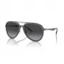 EMPORIO ARMANI EA2145-33578G Saulesbrilles Vīriešu Metāla Rāmis Matēts Melns Pelēks Gradienta Lēcas 59mm
